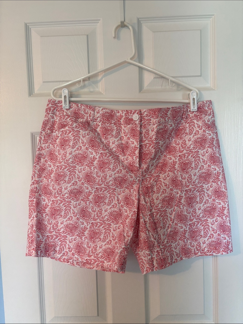 Talbots Pink Paisley Shorts Size 16